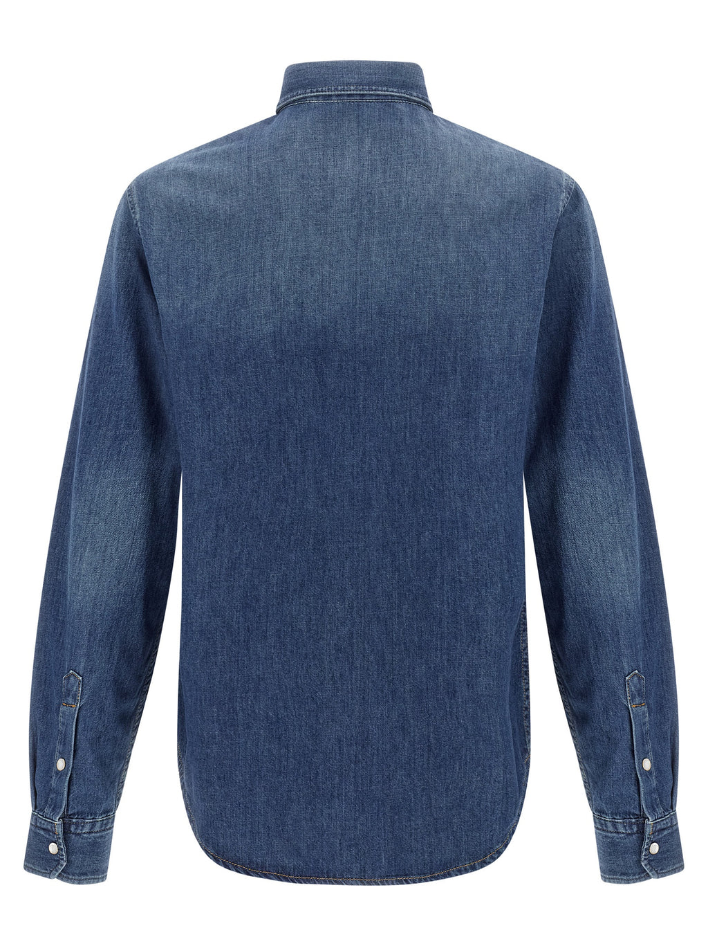 Versace Blaue Baumwollbluse