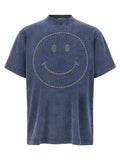 Moschino Blaues Baumwoll-T-Shirt