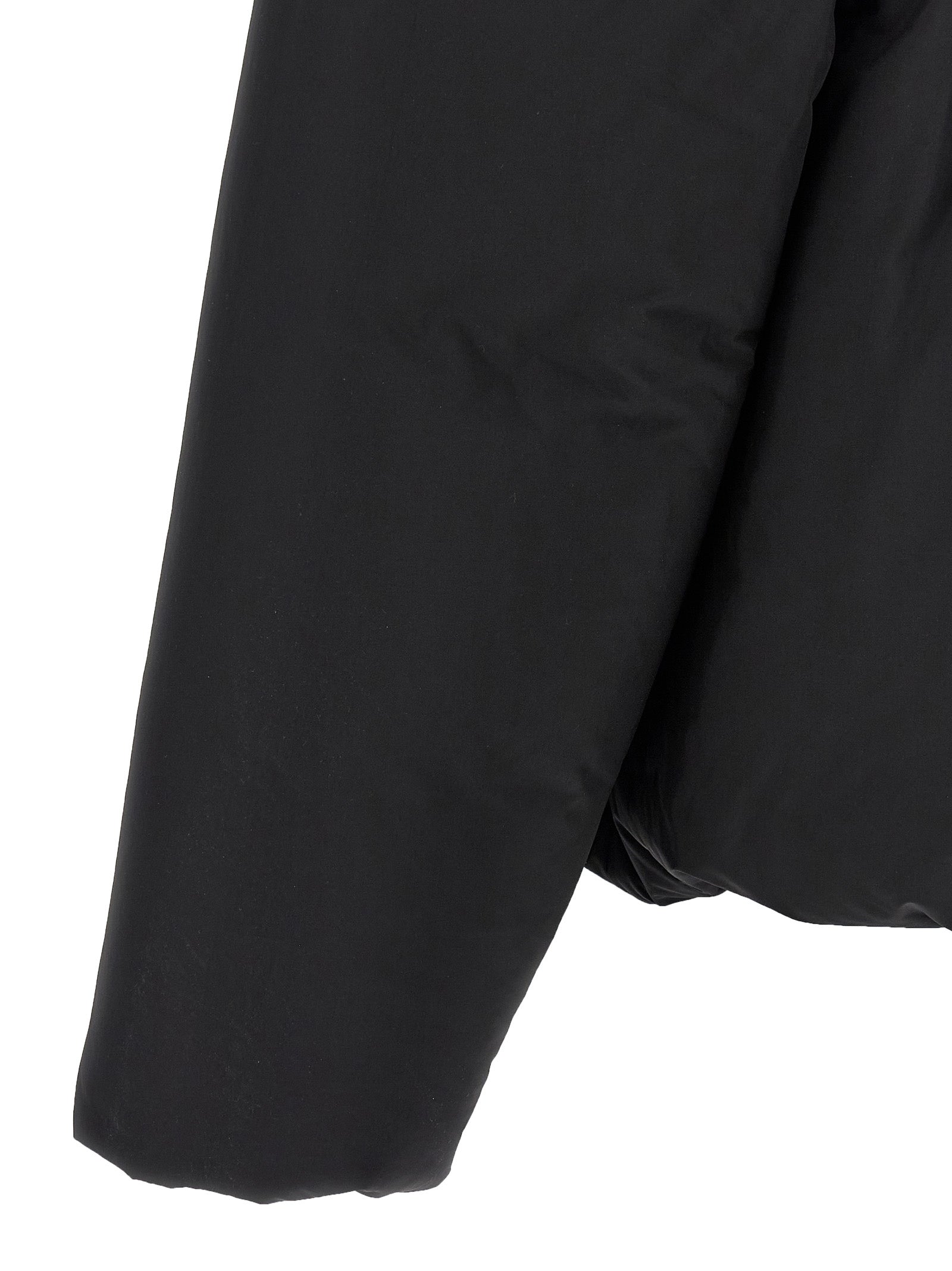 Dsquared² Schwarze Polyester-Jacke in voller Länge