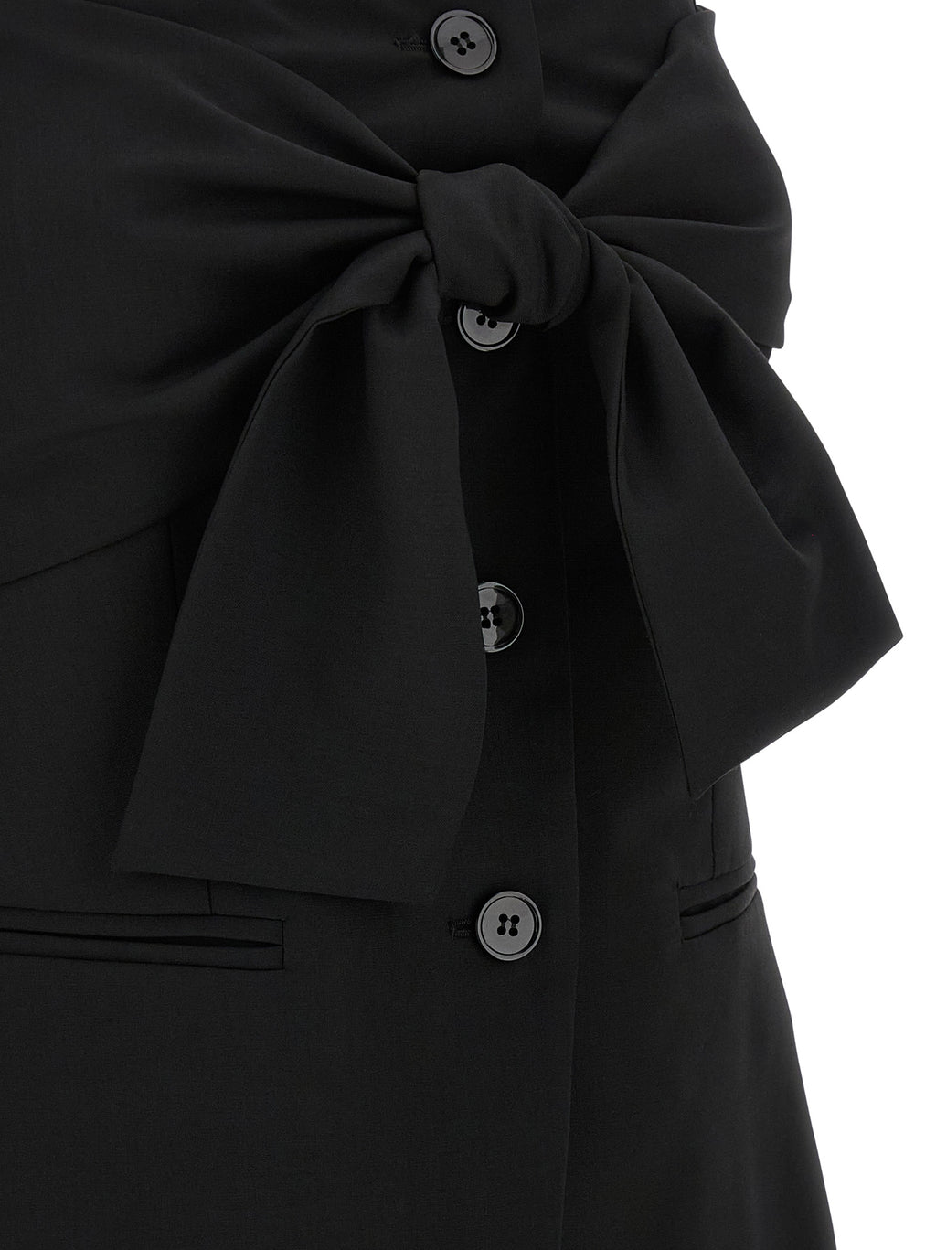 Max Mara Schwarze Tanktops aus reiner Schurwolle