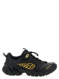 Balmain Schwarze Sneaker aus Nylon im Athletic-Stil