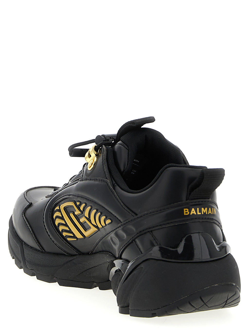 Balmain Schwarze Sneaker aus Nylon im Athletic-Stil