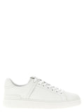 Balmain Weiße Kalbsleder Low-Top-Sneaker