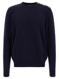 Balmain Blauer Kaschmir-Cardigan
