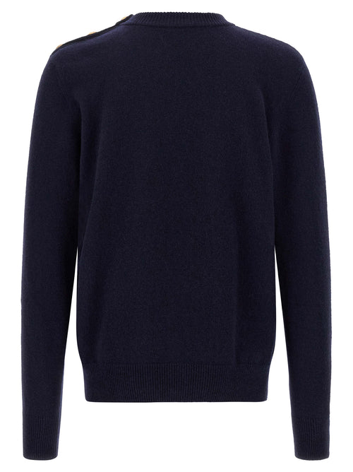 Balmain Blauer Kaschmir-Cardigan