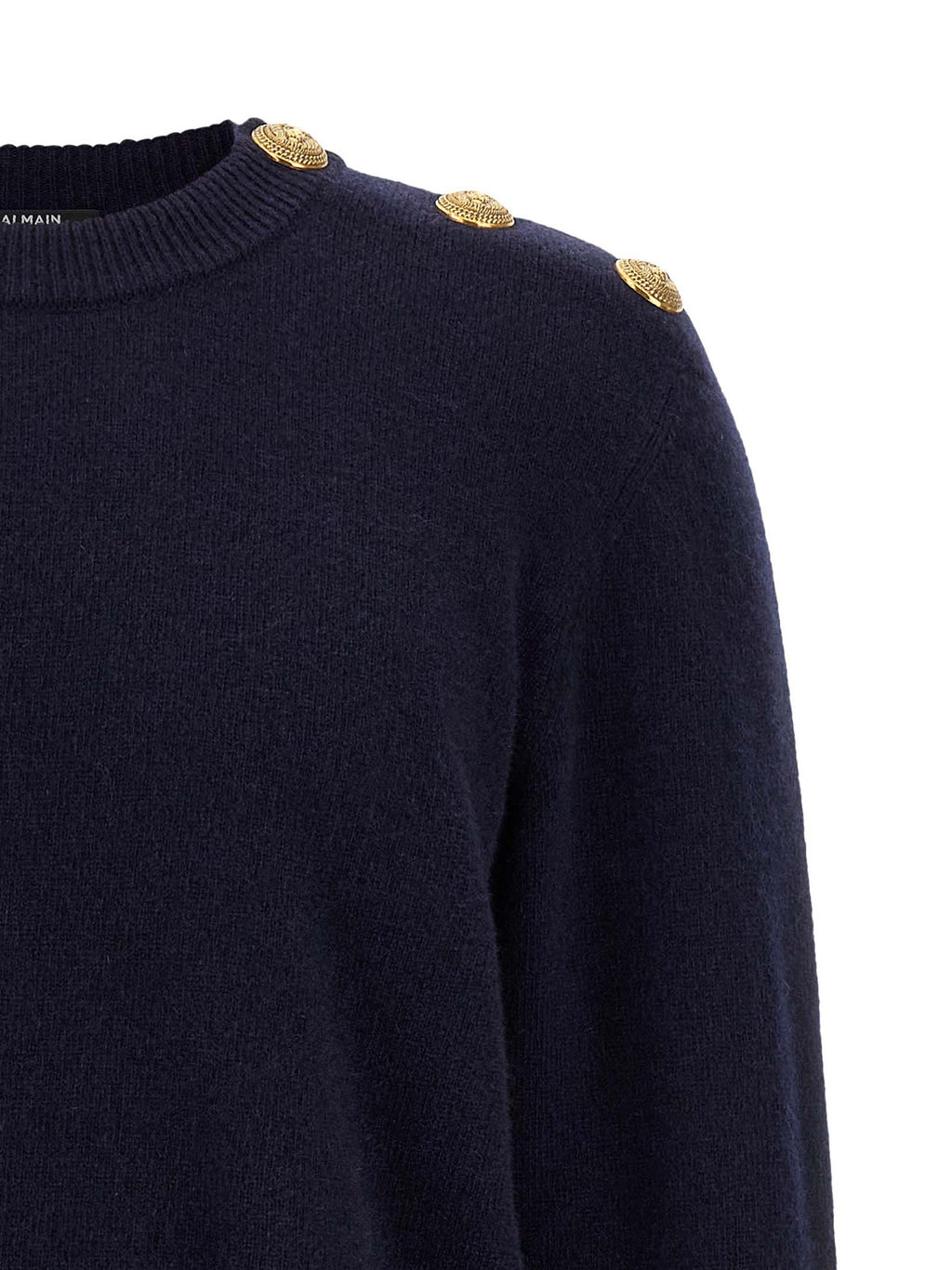 Balmain Blauer Kaschmir-Cardigan