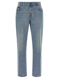 Balmain Blaue Baumwolljeans Denim