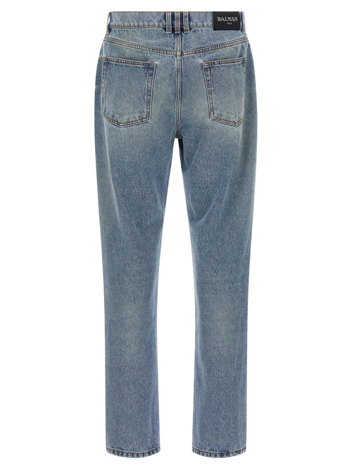 Balmain Blaue Baumwolljeans Denim