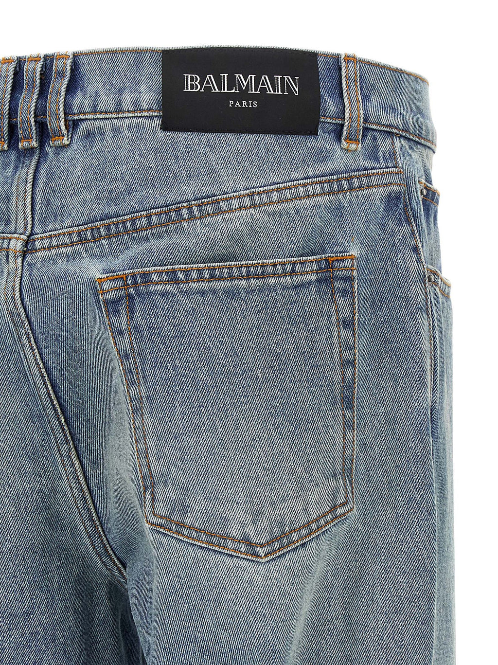 Balmain Blaue Baumwolljeans Denim