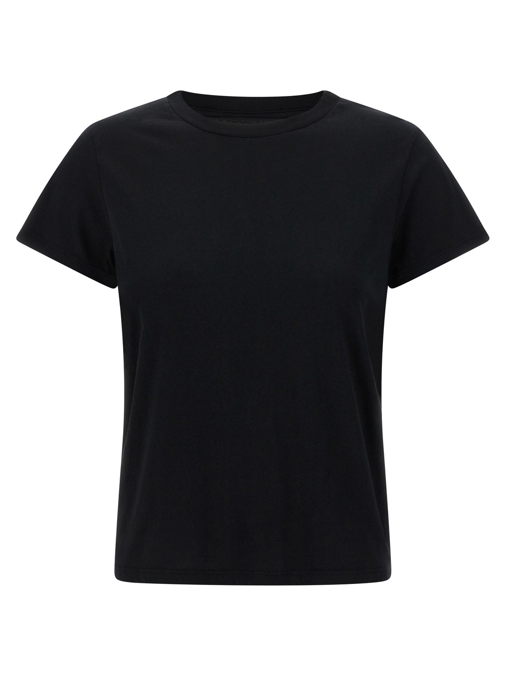Mother Denim Schwarzes Baumwoll-T-Shirt