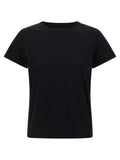 Mother Denim Schwarzes Baumwoll-T-Shirt