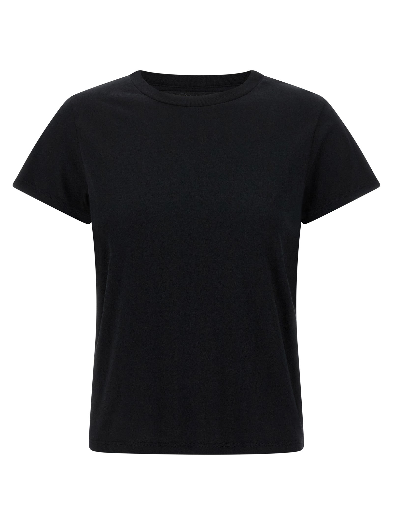 Mother Denim Schwarzes Baumwoll-T-Shirt
