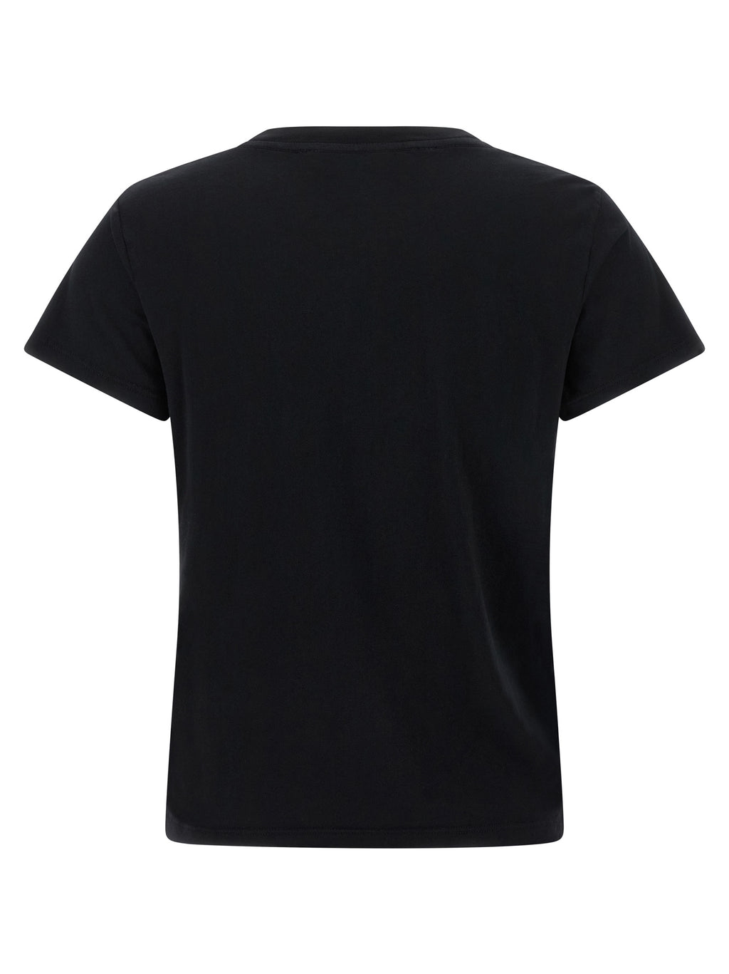Mother Denim Schwarzes Baumwoll-T-Shirt