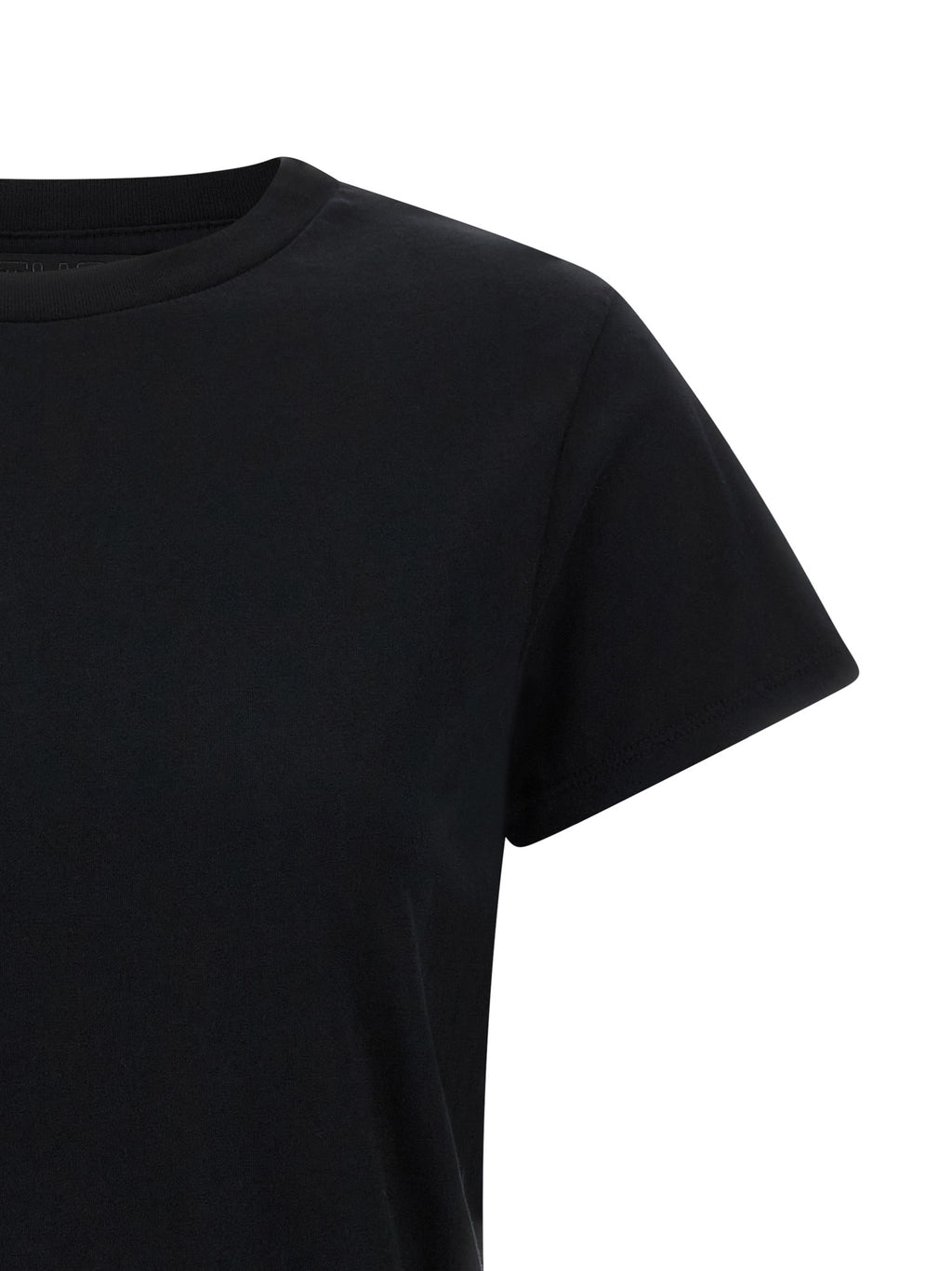 Mother Denim Schwarzes Baumwoll-T-Shirt