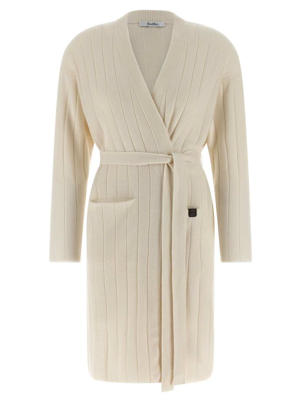 Max Mara Weicher Kaschmir-Cardigan in Weiß
