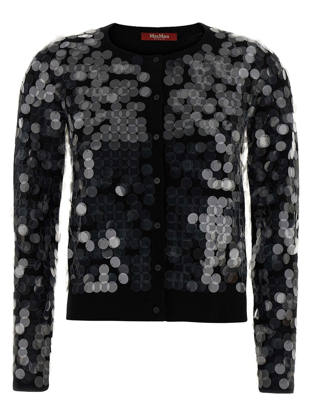 Max Mara Schwarzer Cardigan aus Schurwolle