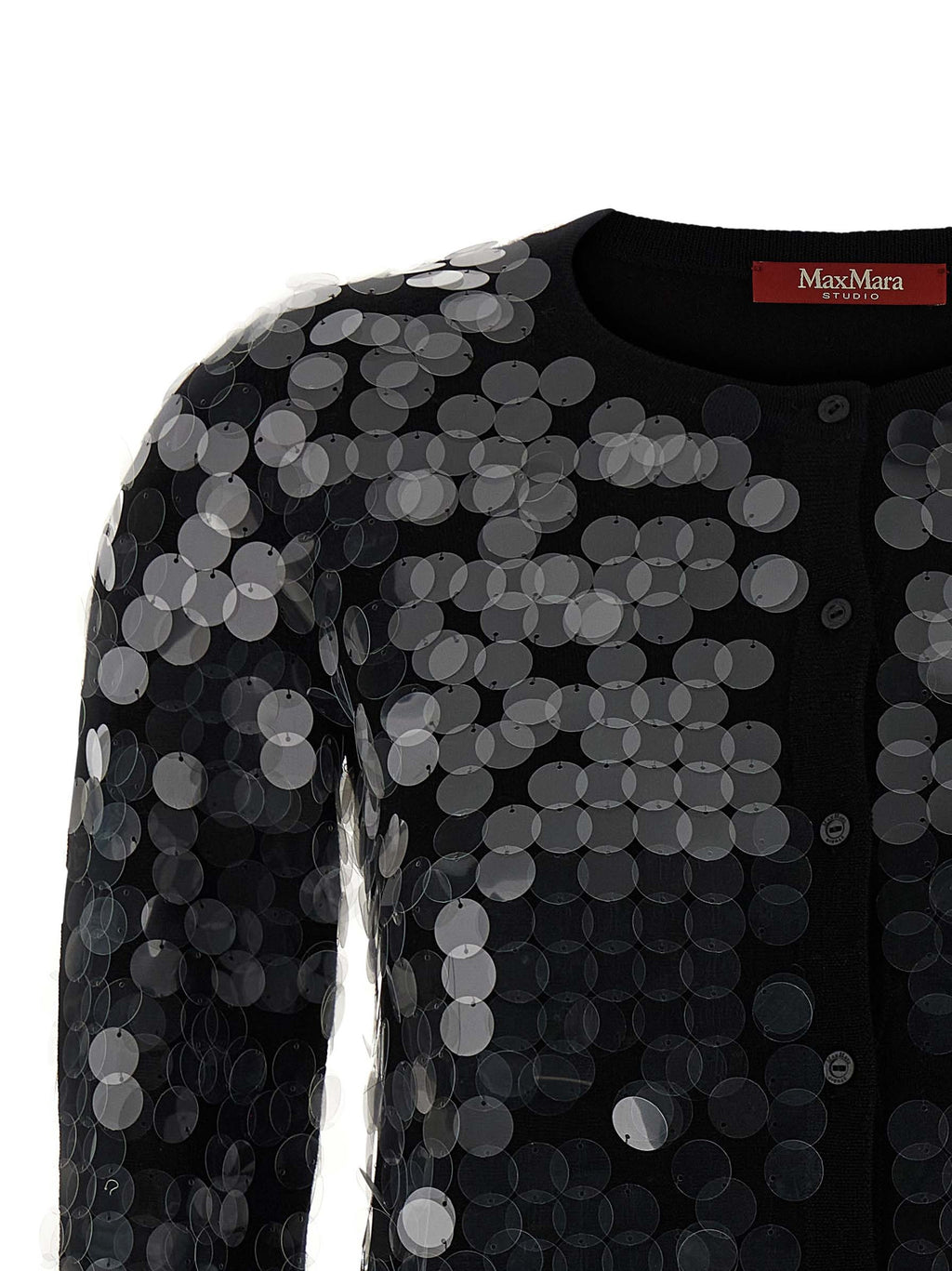 Max Mara Schwarzer Cardigan aus Schurwolle