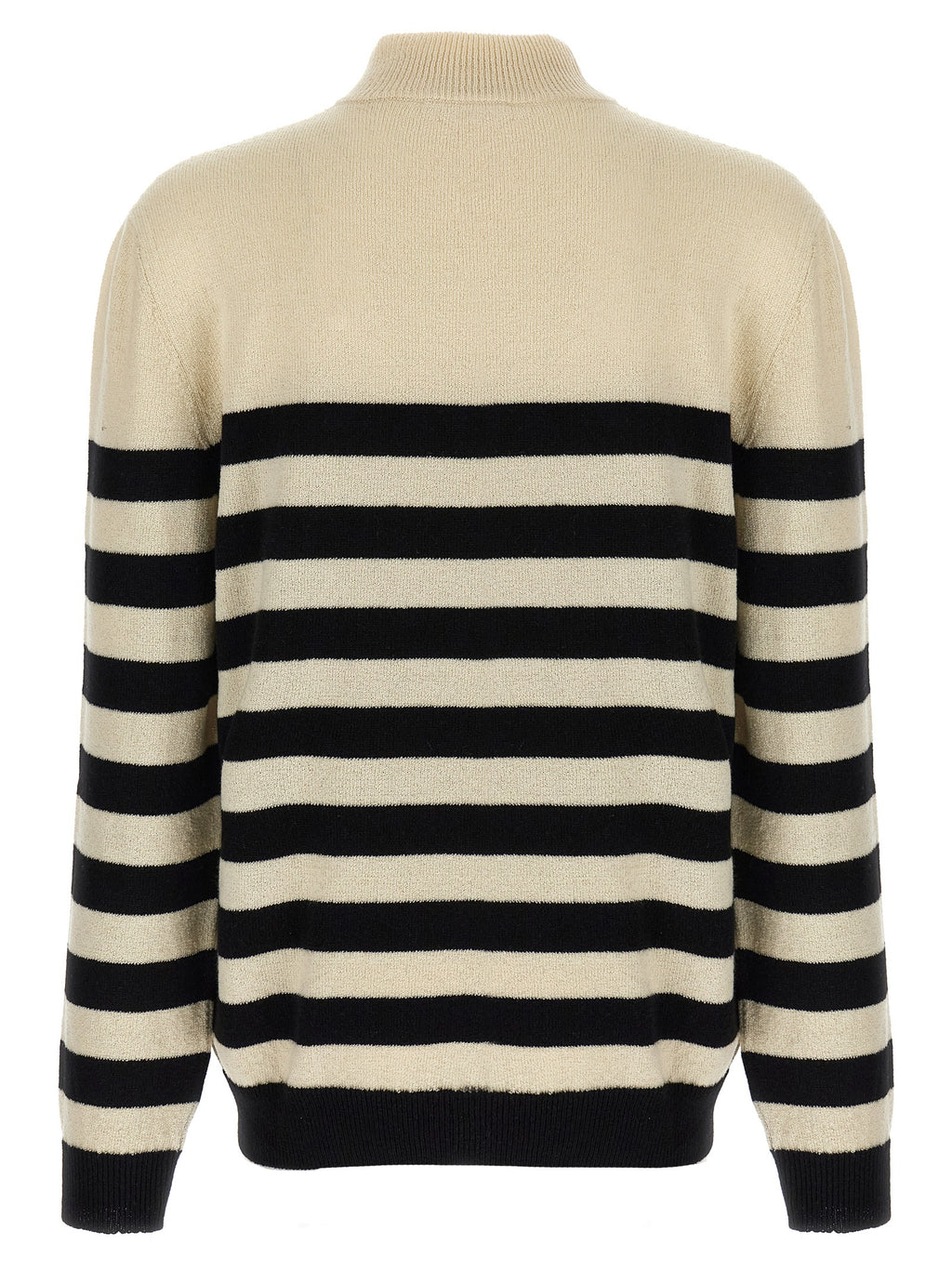 Balmain Zweifarbige Wollstrickjacke
