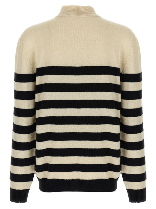 Balmain Zweifarbige Wollstrickjacke