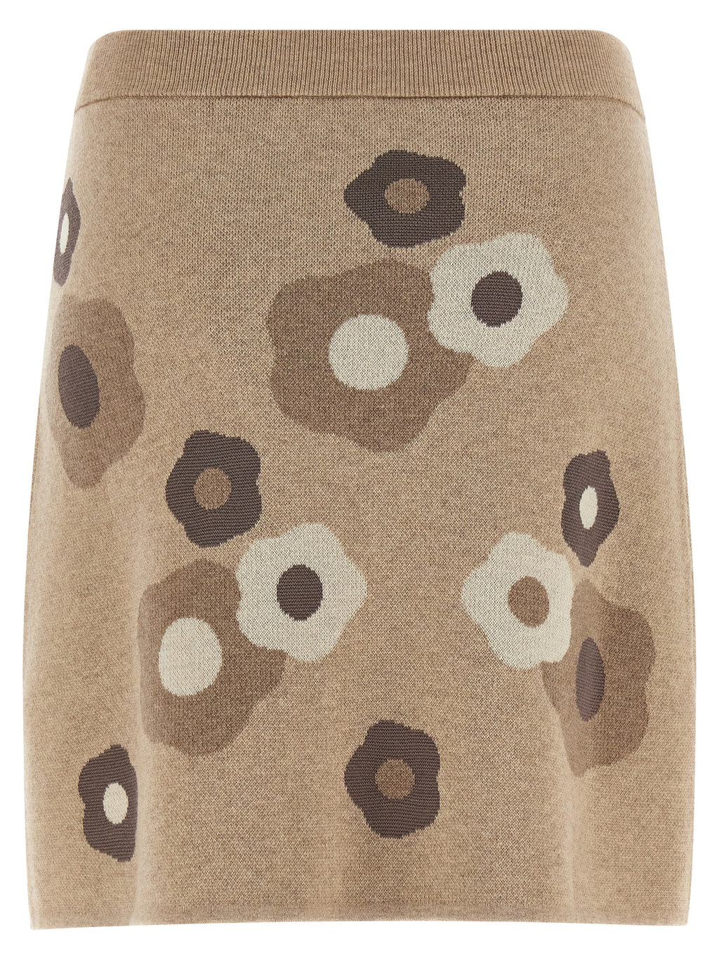 Kenzo Beiger Wollrock in Langform