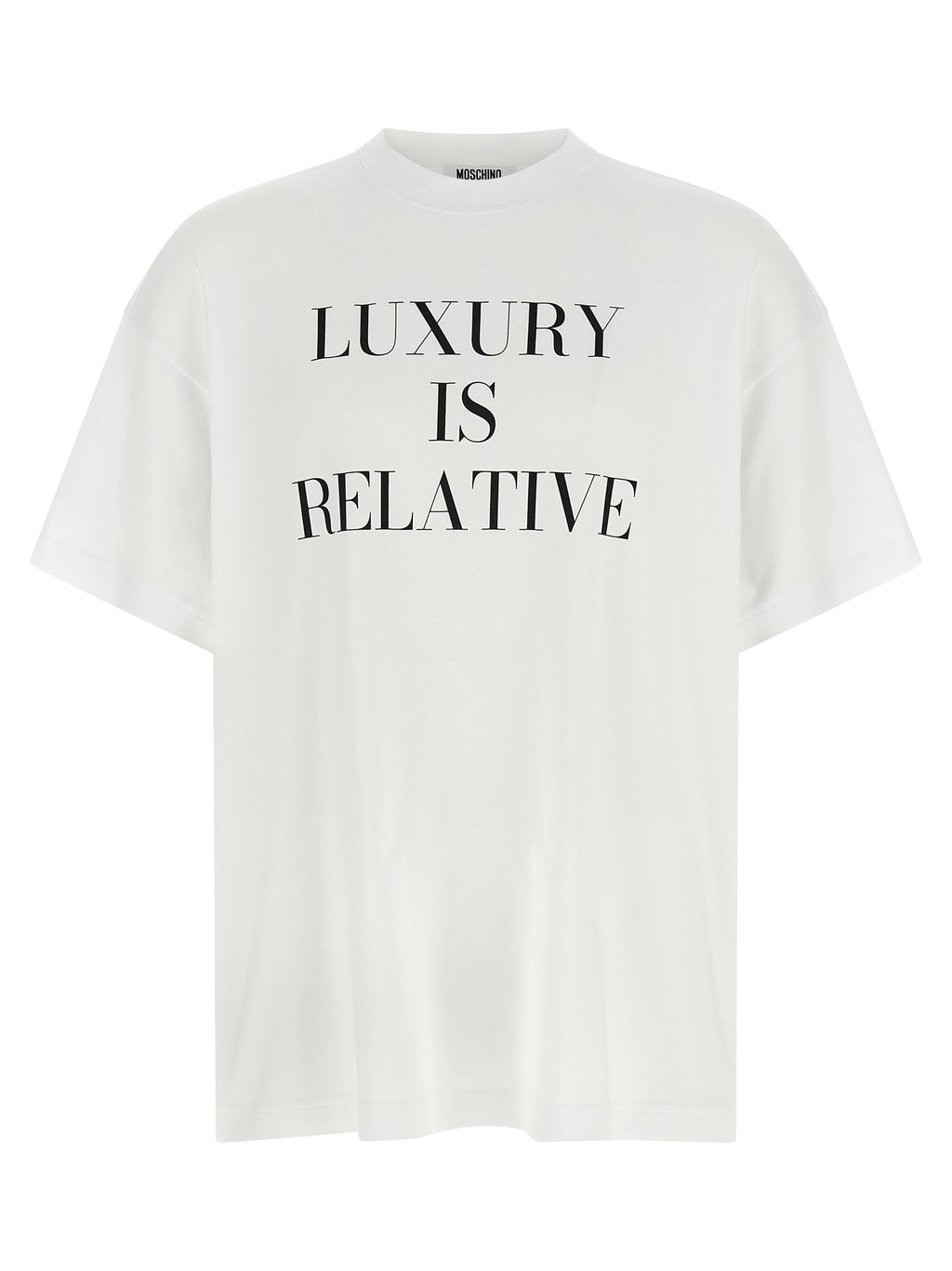 Moschino Weißes Baumwoll-T-Shirt