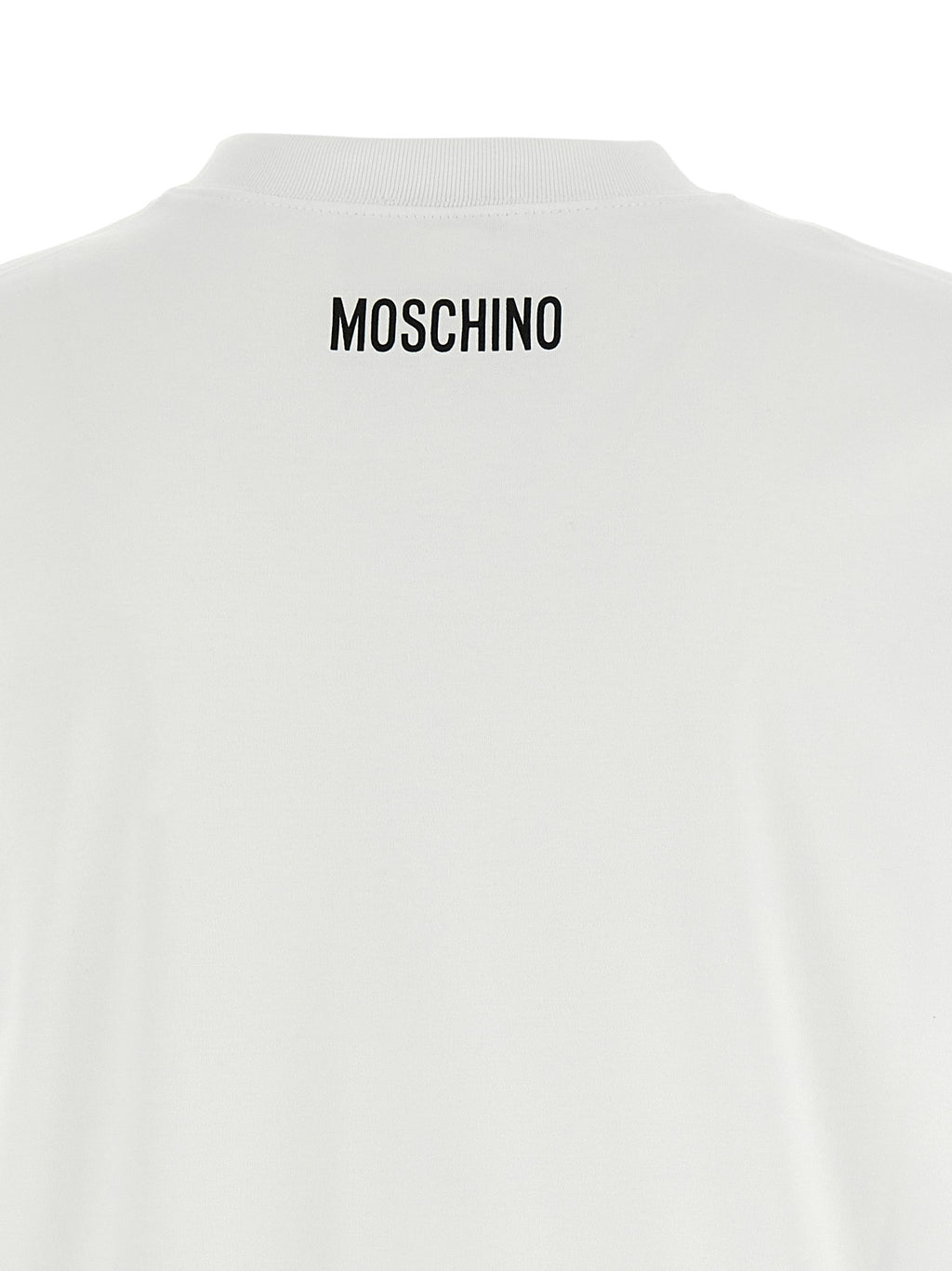 Moschino Weißes Baumwoll-T-Shirt