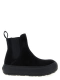 Moschino Schwarze Chelsea Boots aus Kalbsleder