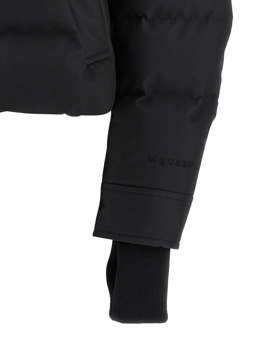 Alexander McQueen Schwarze Polyamidjacke