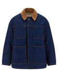 Ami Paris Blaue Jeansjacke aus Baumwolle