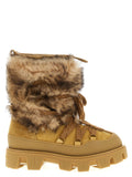 Moncler Braune Kalbsleder-Stiefel