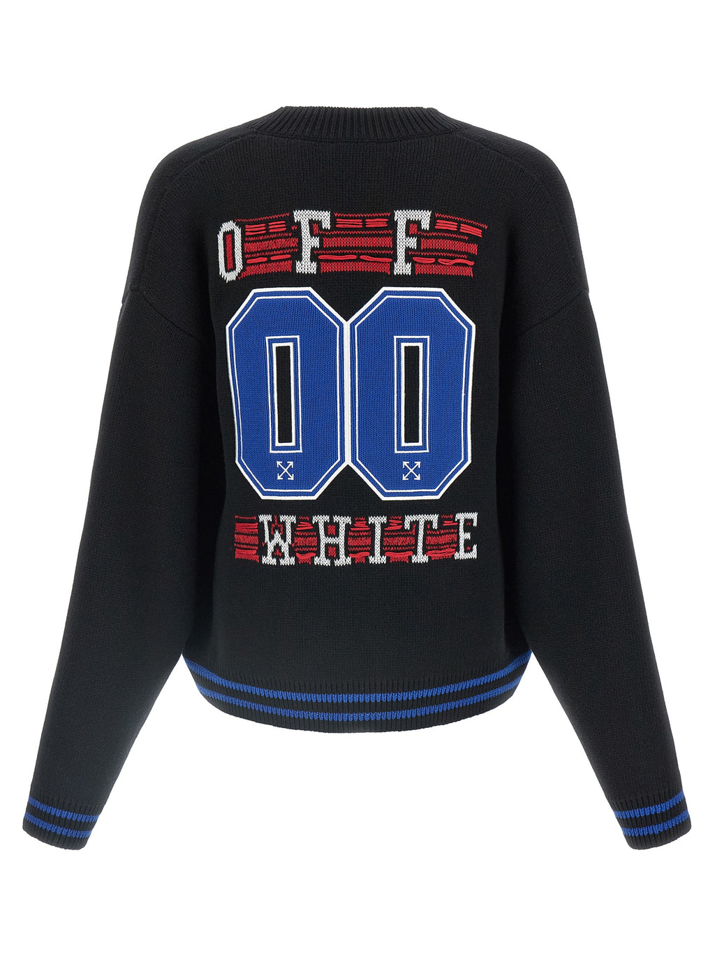 Off-White Schwarzer Baumwollcardigan