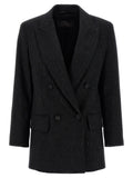Max Mara Schwarzer Blazer aus reiner Schurwolle