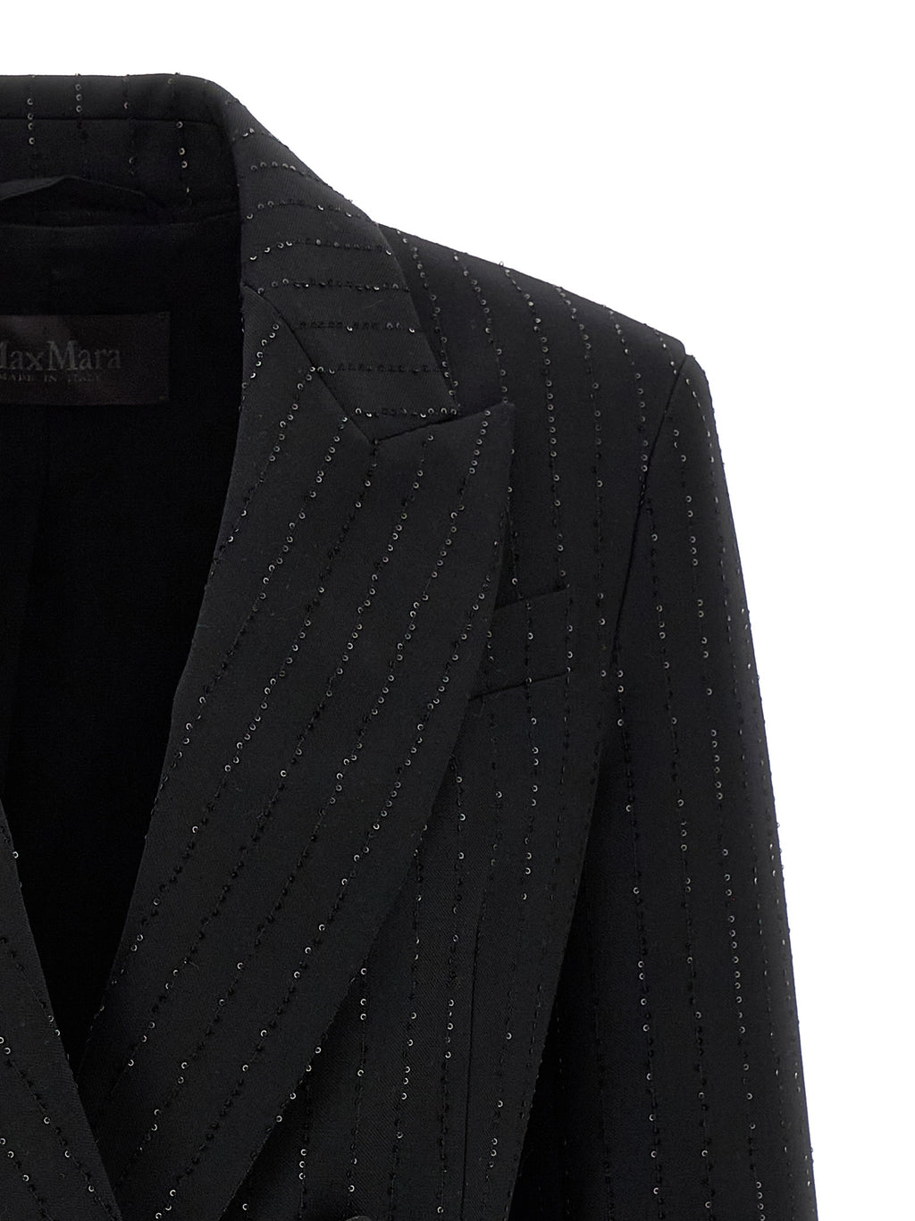 Max Mara Schwarzer Blazer aus reiner Schurwolle