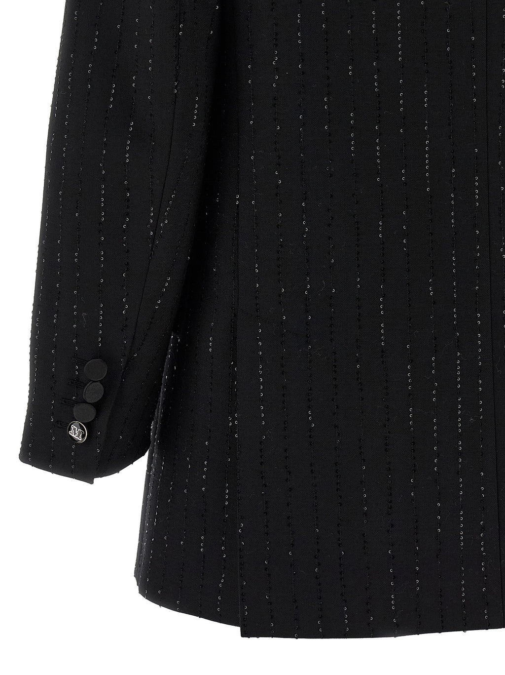 Max Mara Schwarzer Blazer aus reiner Schurwolle