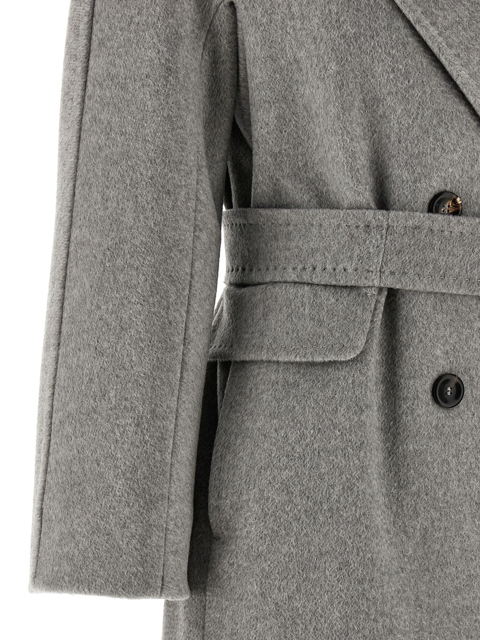 Max Mara Grauer Kaschmir-Mantel