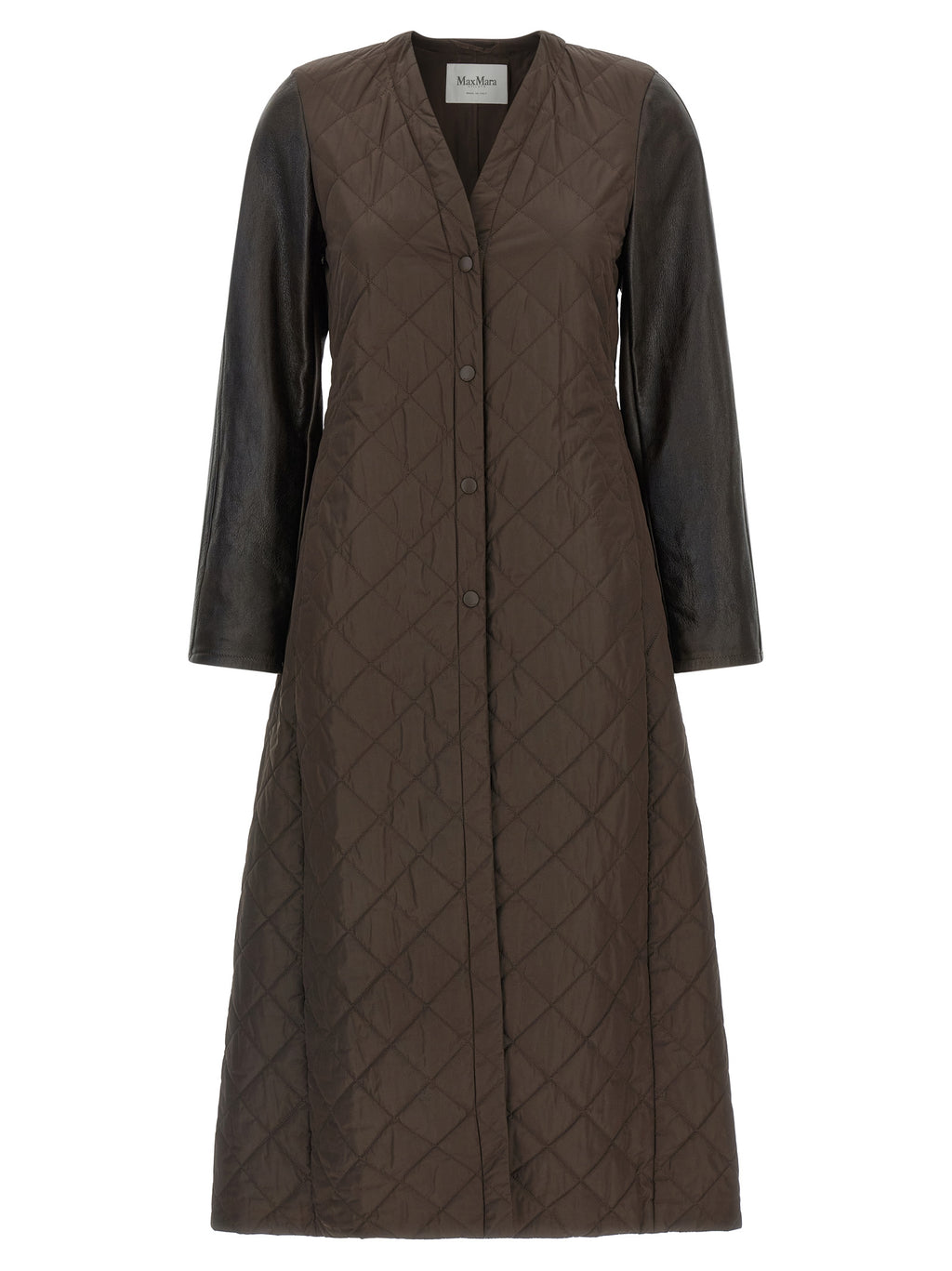 Max Mara Brauner Polyamid-Mantel