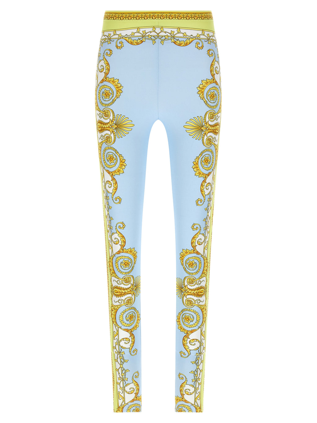 Versace Blaue Nylon-Leggings