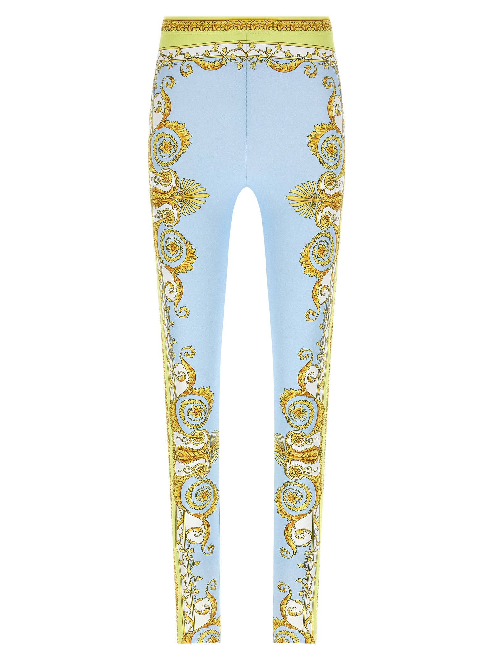 Versace Blaue Nylon-Leggings
