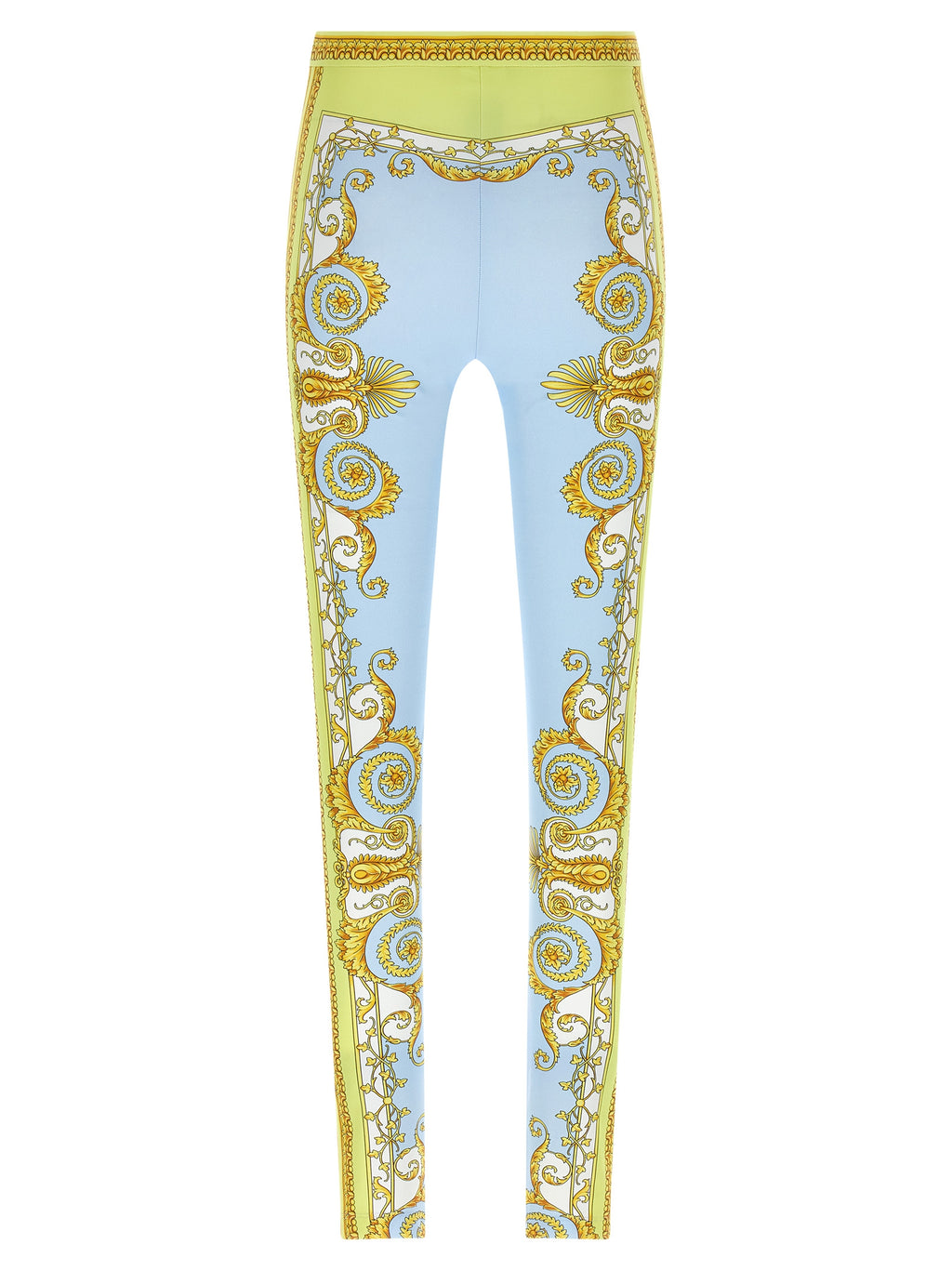 Versace Blaue Nylon-Leggings