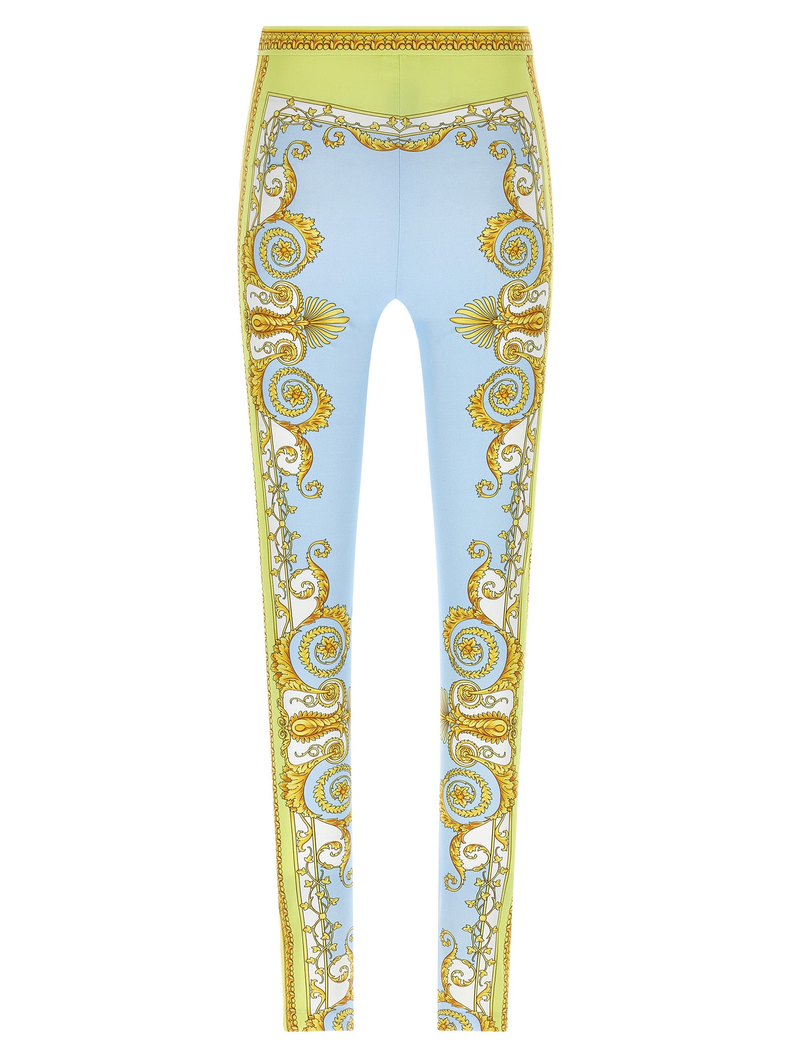 Versace Blaue Nylon-Leggings