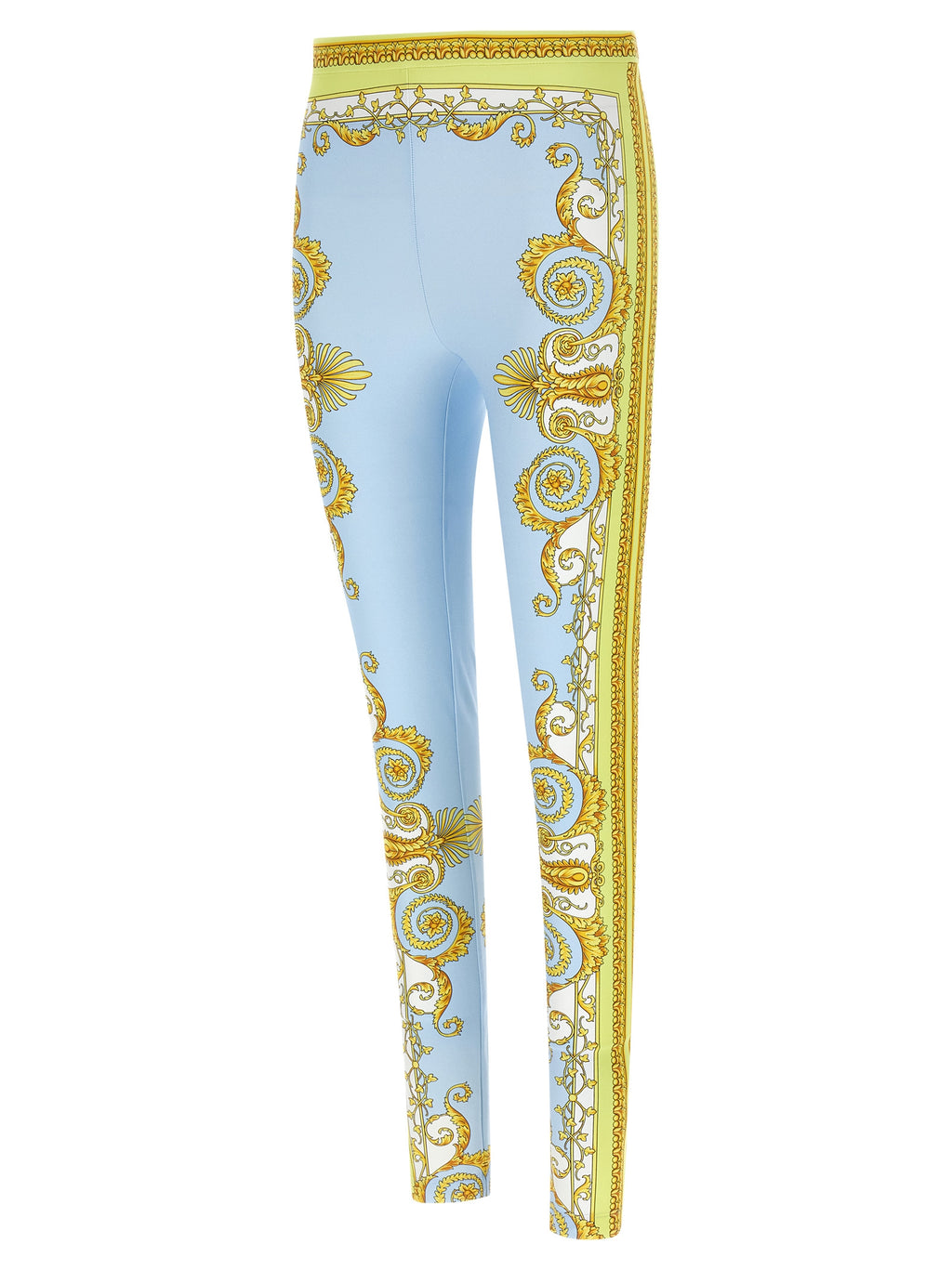 Versace Blaue Nylon-Leggings