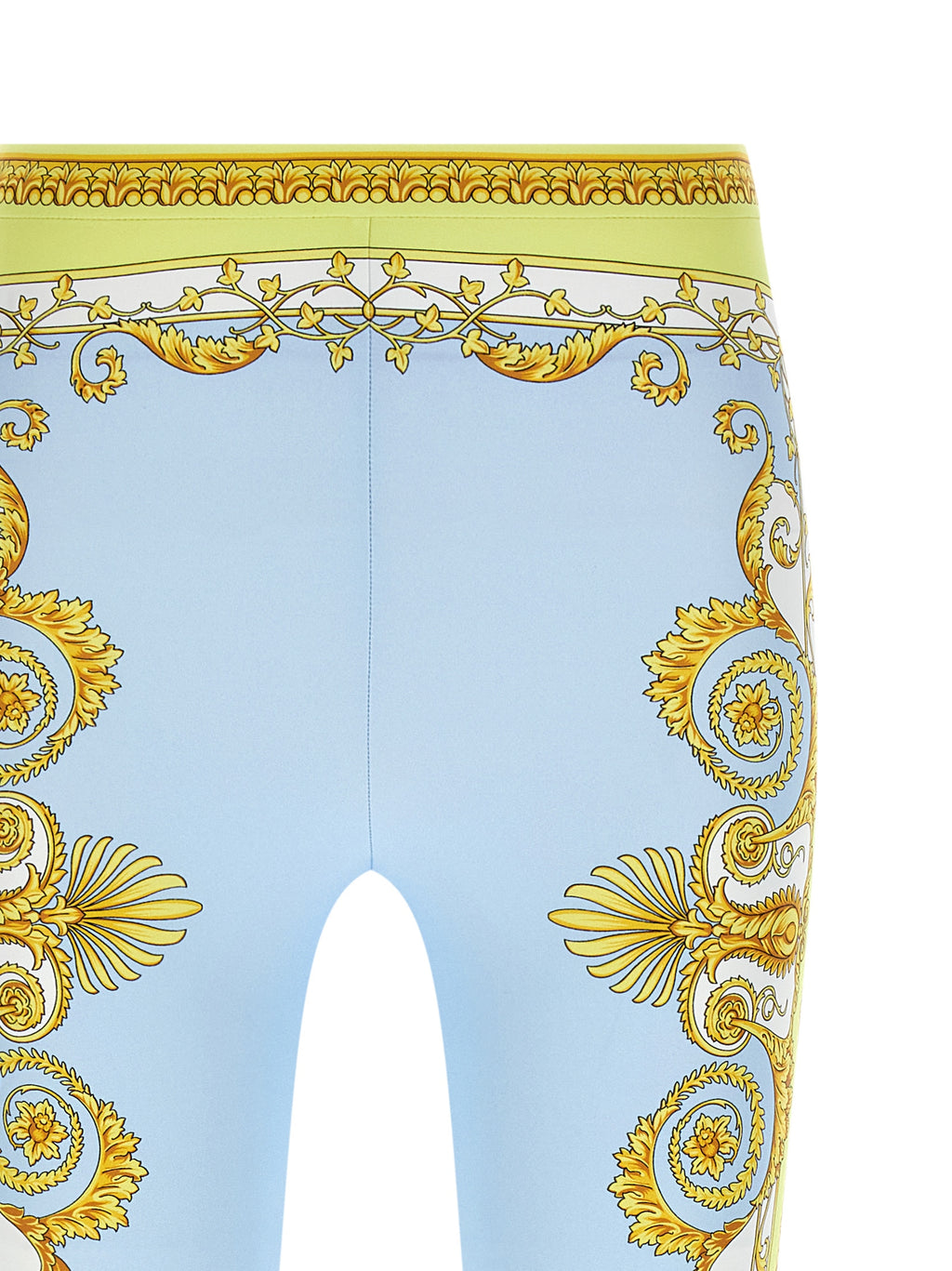 Versace Blaue Nylon-Leggings