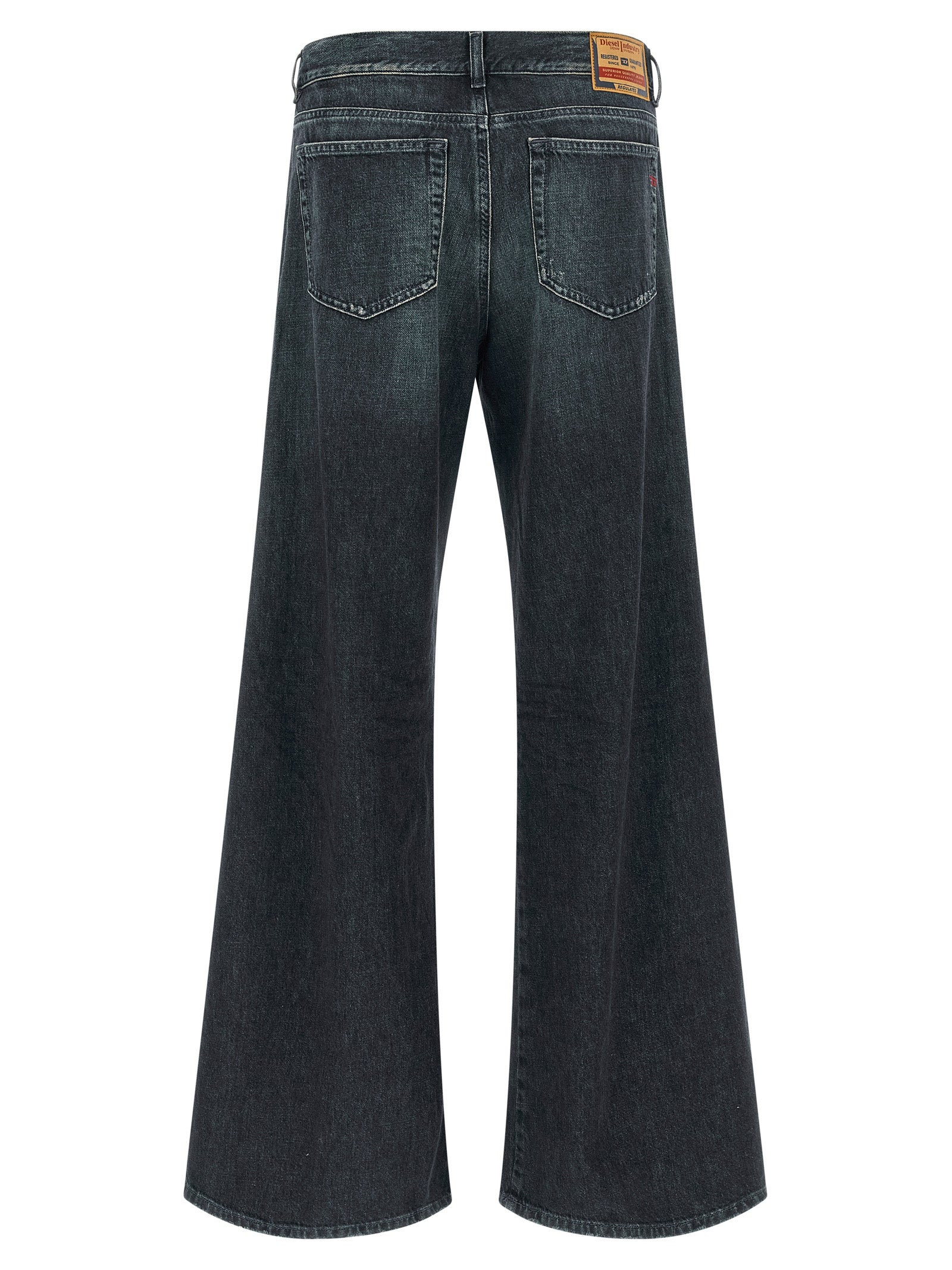 Diesel Blaue Baumwoll-Jeans mit ausgestelltem Bein