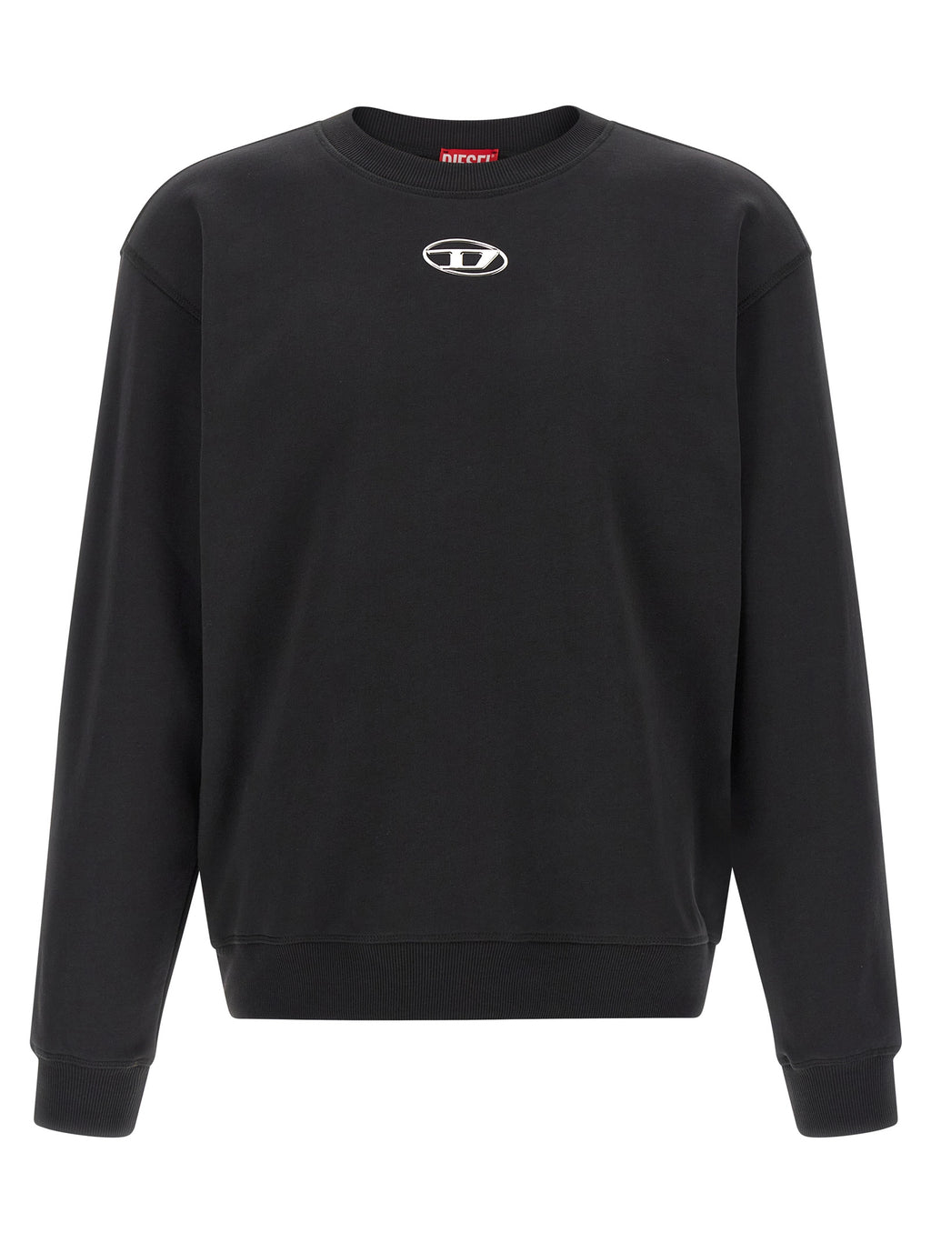 Diesel Schwarzer Baumwoll-Sweatshirt
