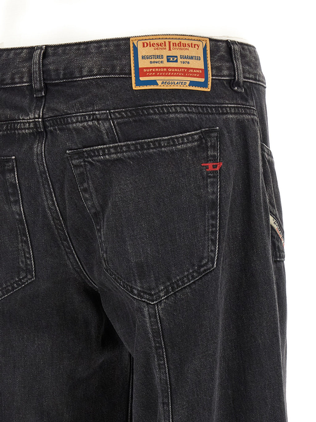 Diesel Schwarze Baumwolljeans Denim