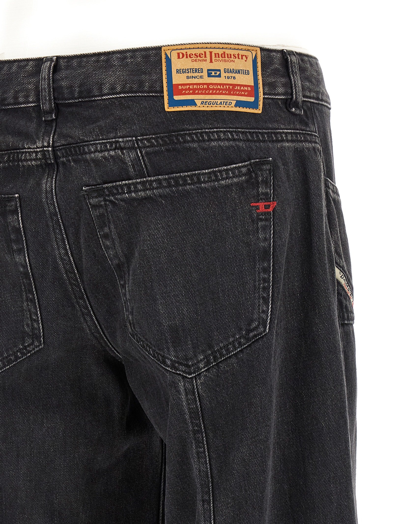 Diesel Schwarze Baumwolljeans Denim