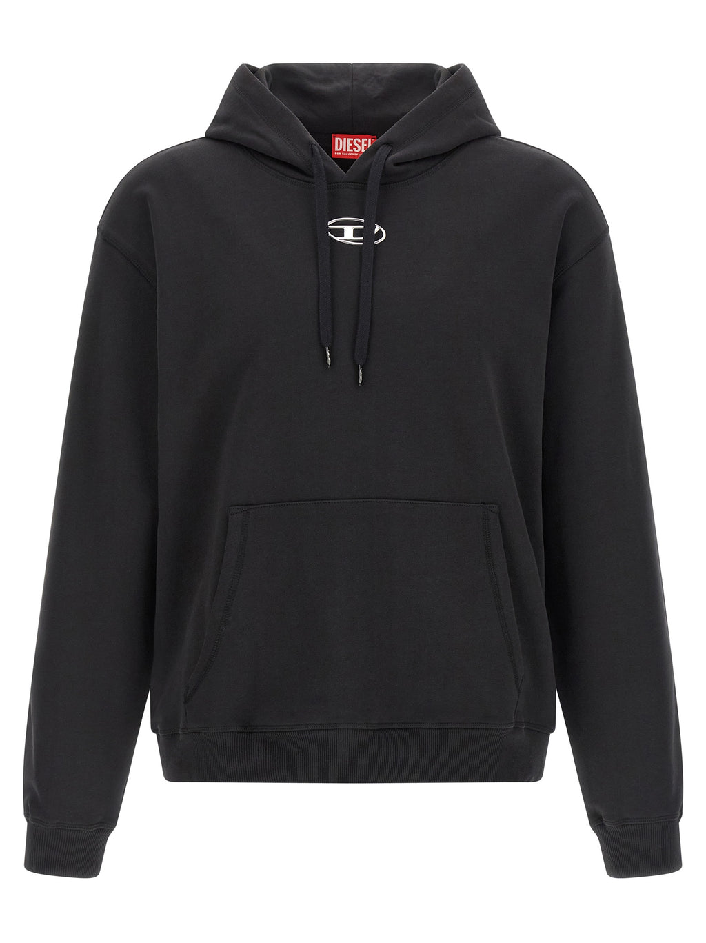 Diesel Schwarzer Baumwoll-Sweatshirt