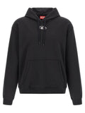 Diesel Schwarzer Baumwoll-Sweatshirt
