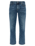 Hugo Boss Blaue Baumwoll-Skinny-Jeans