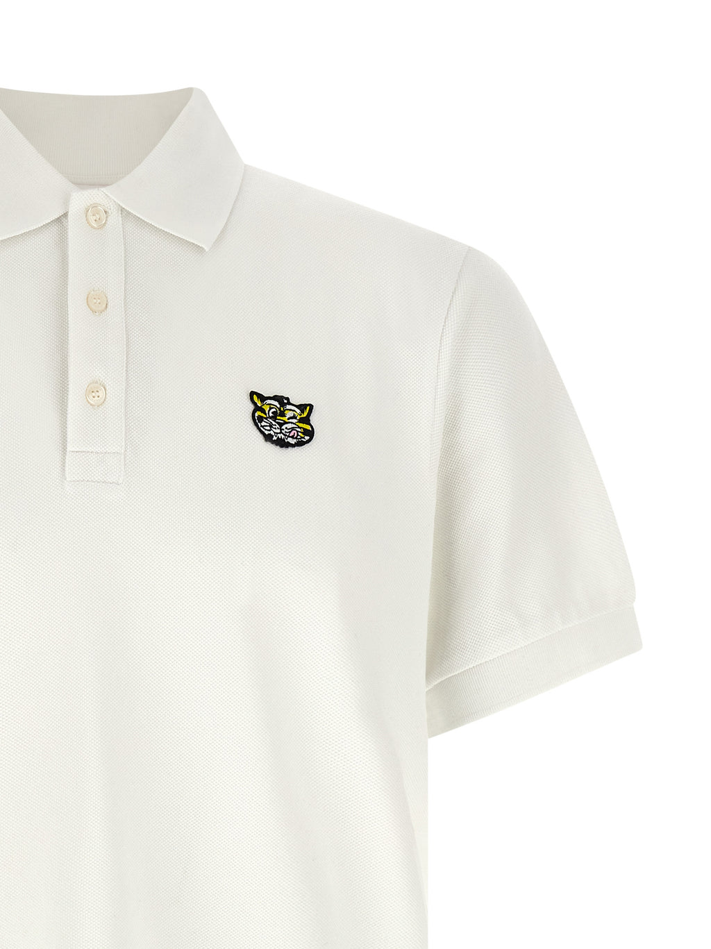 Kenzo Weißes Poloshirt aus Baumwolle